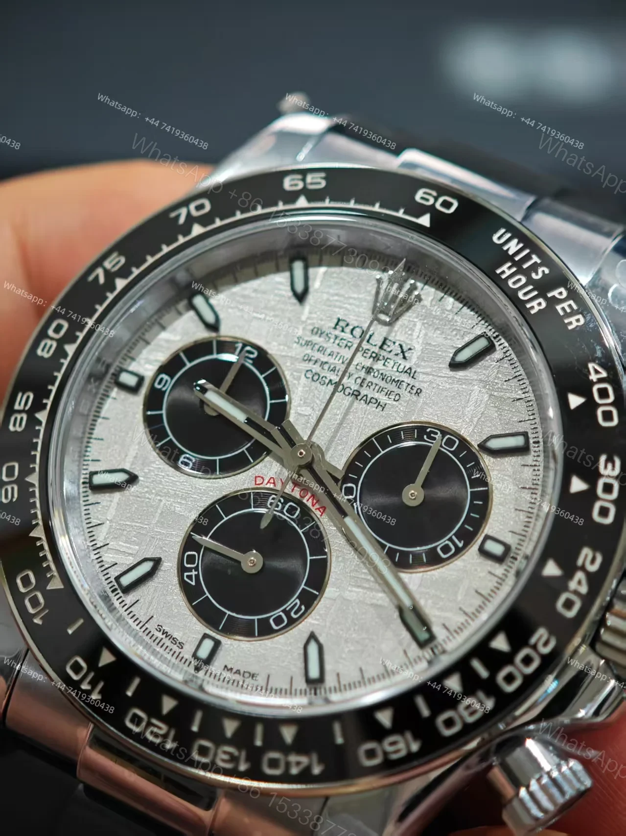 View 17 of Rolex Super Clone Daytona M126519LN-0007 Meteorite Dial 4131 Movement