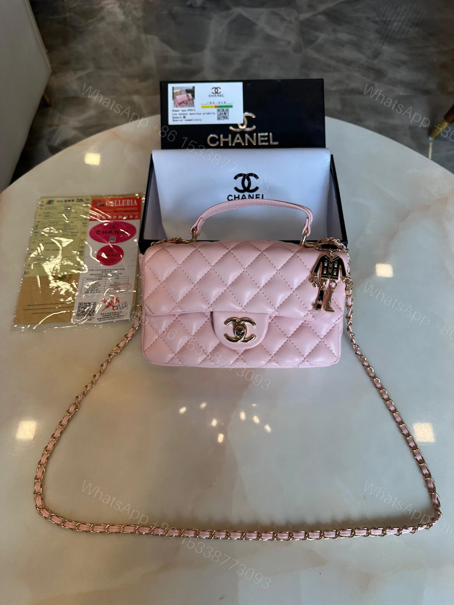 View 7 of First Copy Chanel Quilted Bag for Women