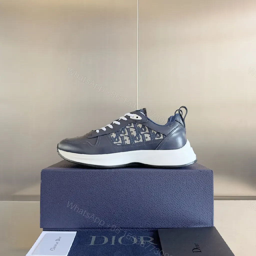 View 4 of Premium Leather High-Top Sneakers with Contrast Panels