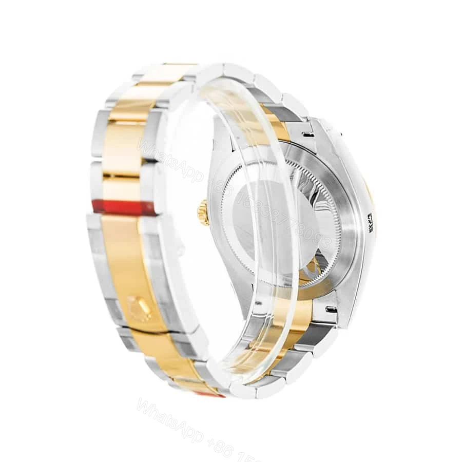 View 3 of Rolex Datejust 41 126303 Super Clone : Two-Tone Gold Fluted Bezel Slate Dial 41mm