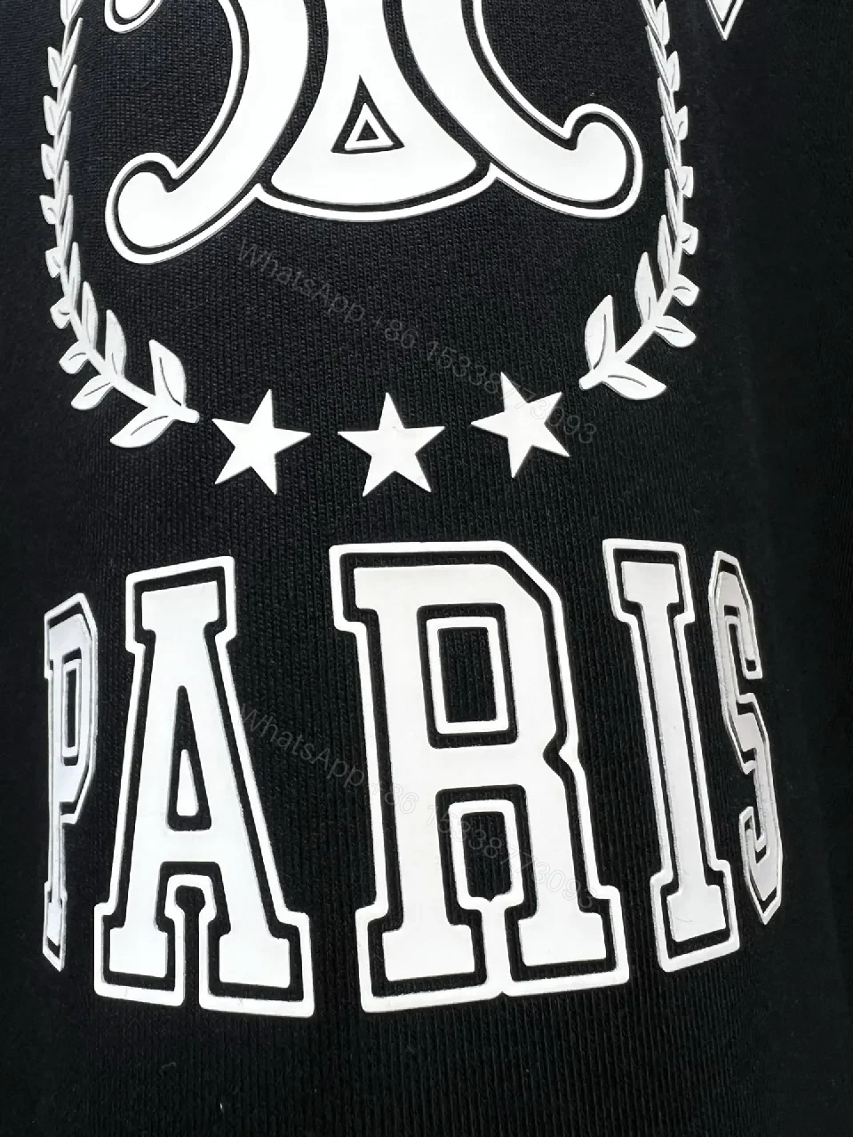 View 2 of Bold Black Sweatshirt - Premium Fleece Crewneck, Graphic Logo, Everyday Luxe