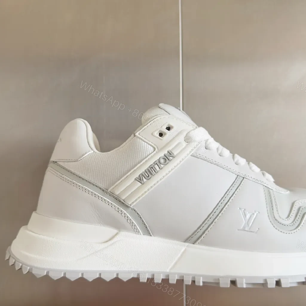 View 2 of White Leather Sneaker – Premium, All-White, Sculpted Comfort