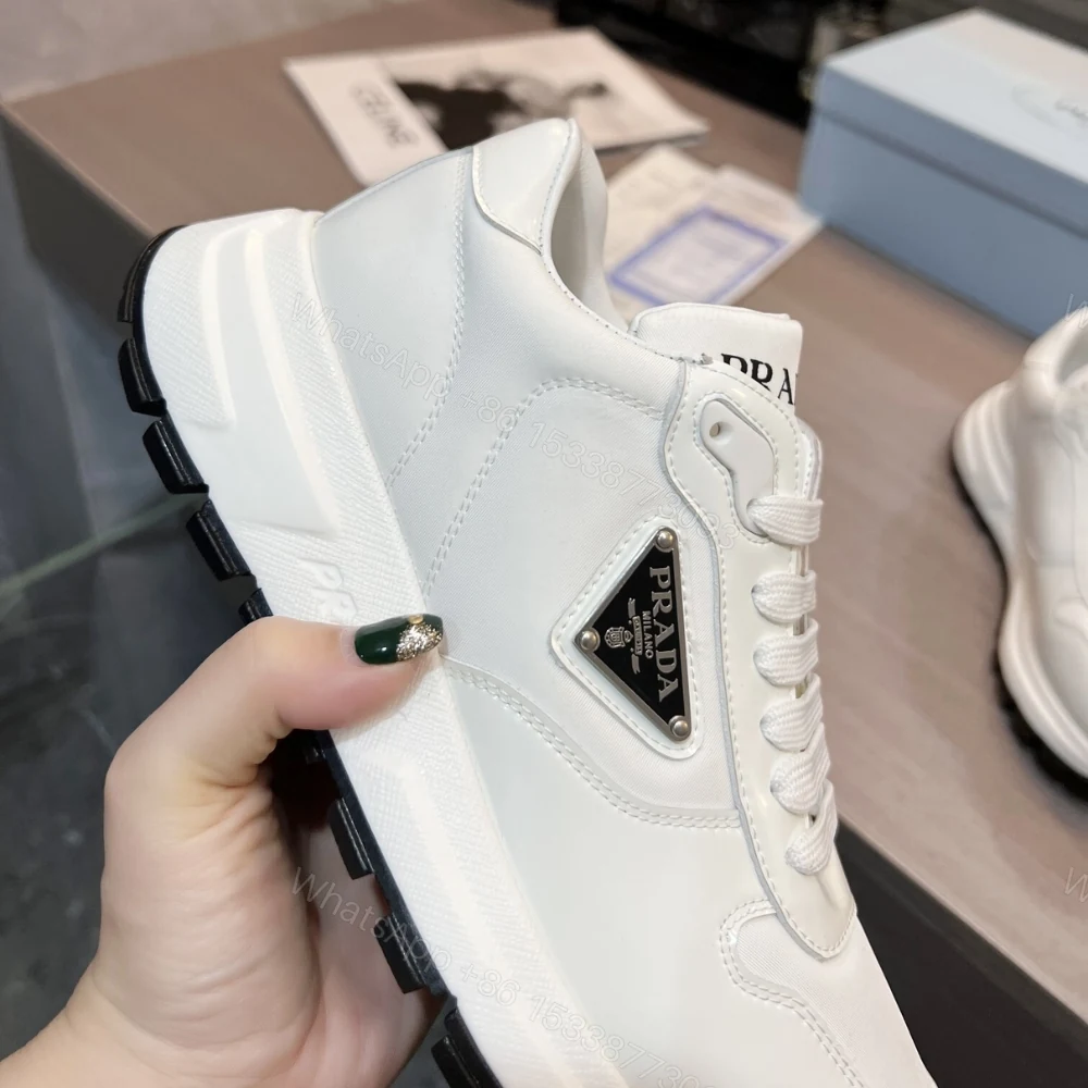 View 6 of Prada Re Nylon Sneaker White 1E804M 3LFV F0964