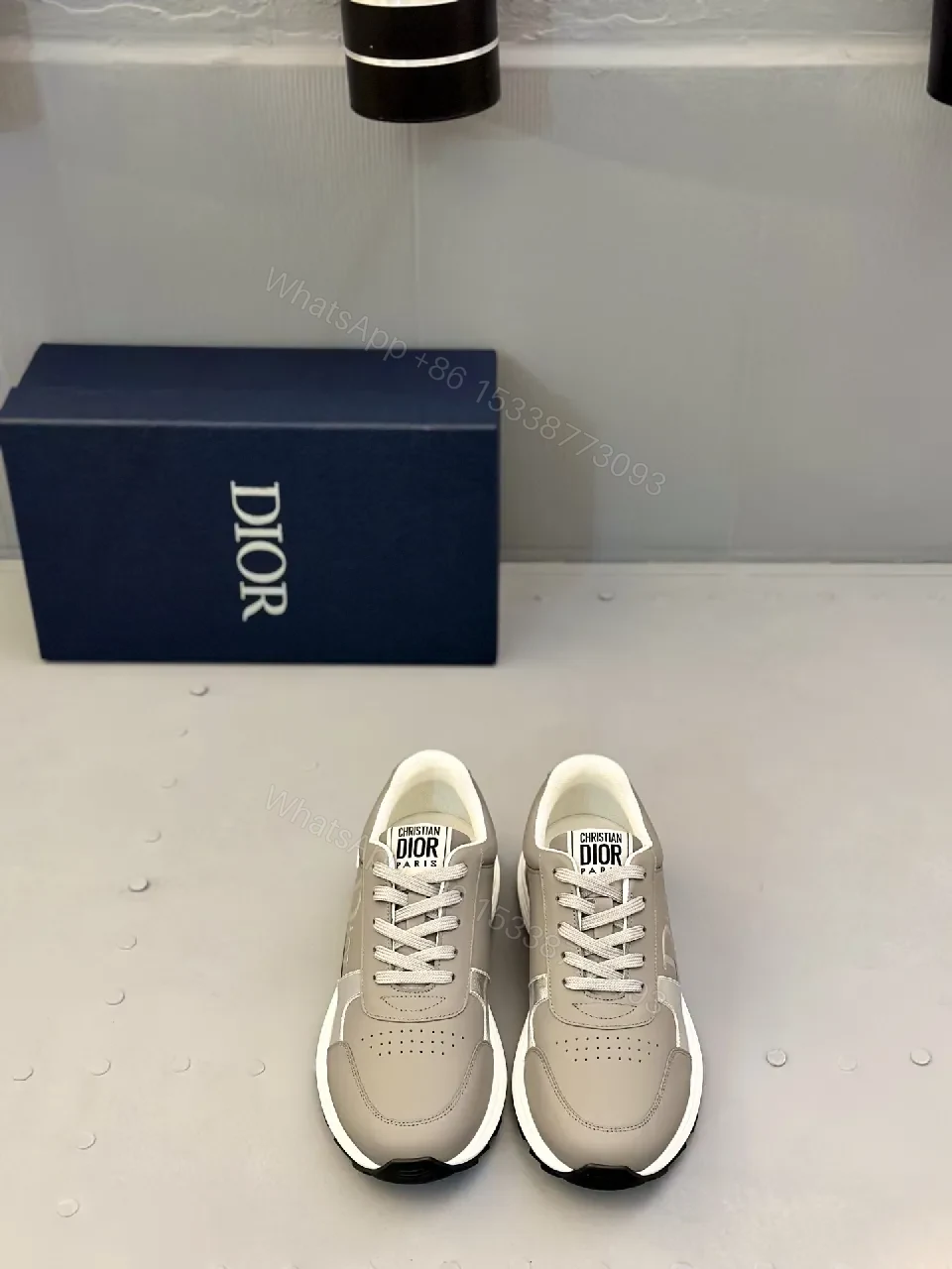 View 2 of Chic Leather High-Top Sneaker with Luxe Comfort Technology