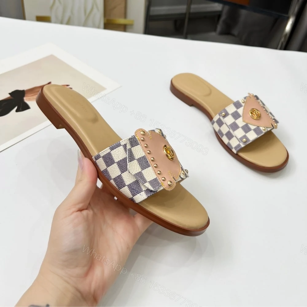 View 5 of LOUIS VUITTON LV FRAME FLAT MULE AZUR 1AHLPK