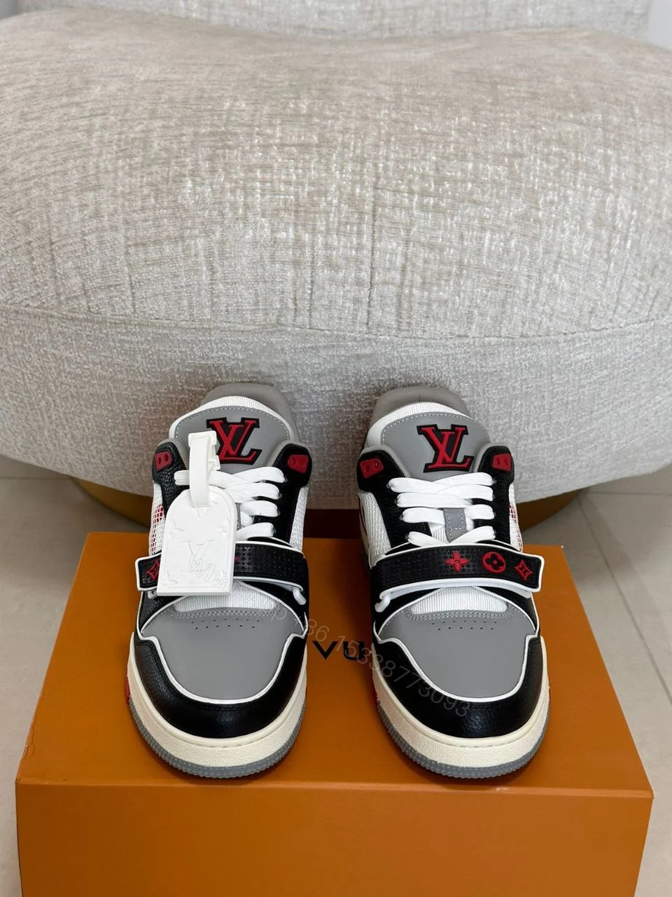View 8 of Design Louis Vuitton Unisex LV Trainer Sneaker