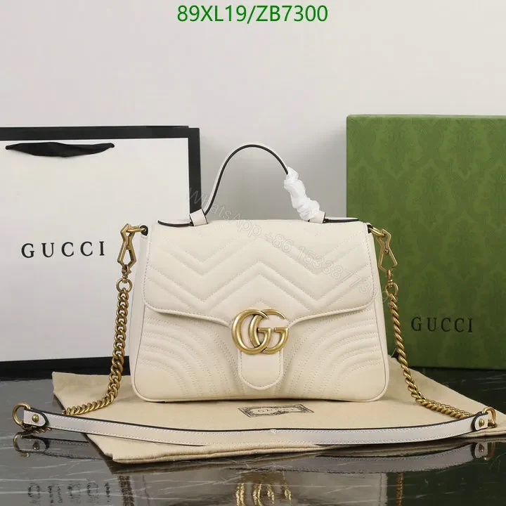 View 3 of Red Gucci Knockoff Leather Shoulder bag LMT982