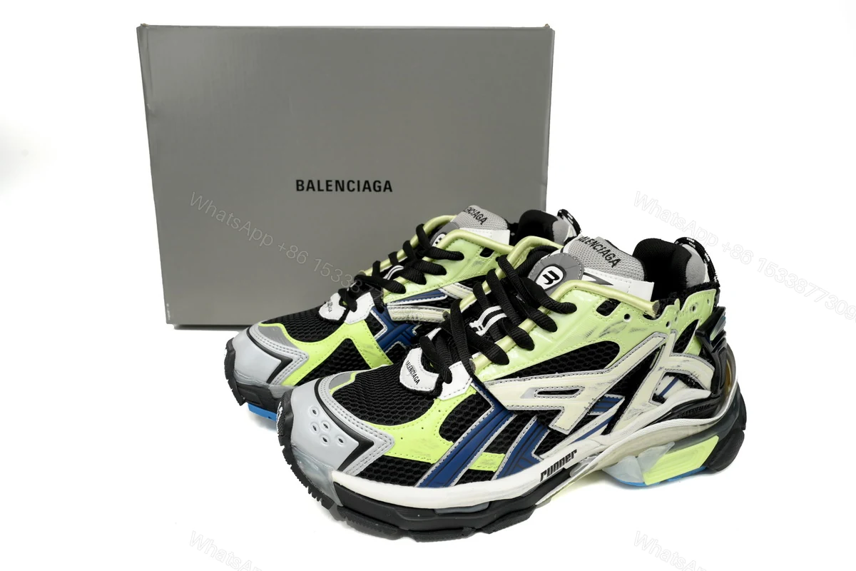 Balenciaga Runner Black Green — view 2
