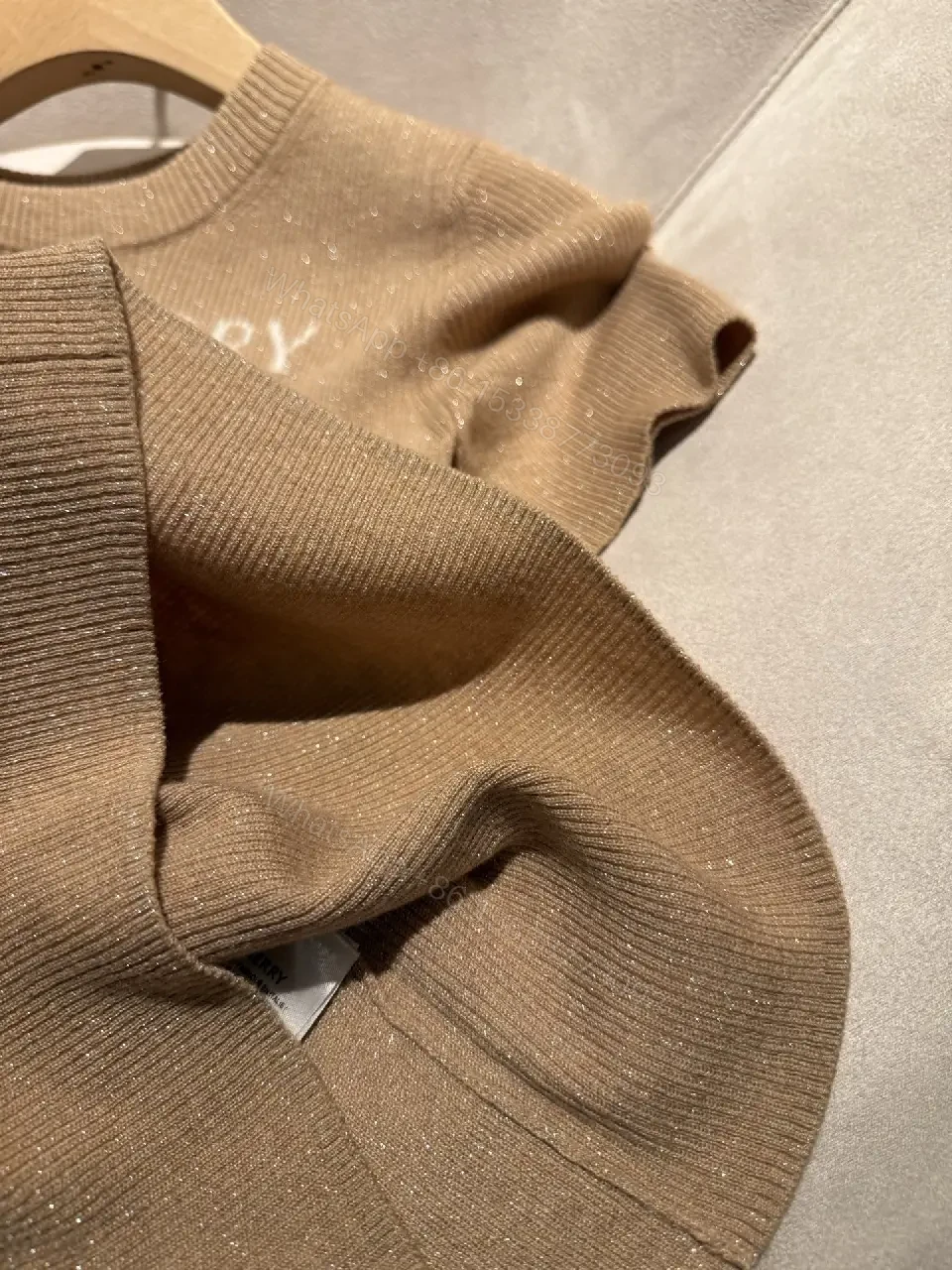 View 5 of Textured Luxe Knit Tee – Elevated Signature, Everyday Comfort