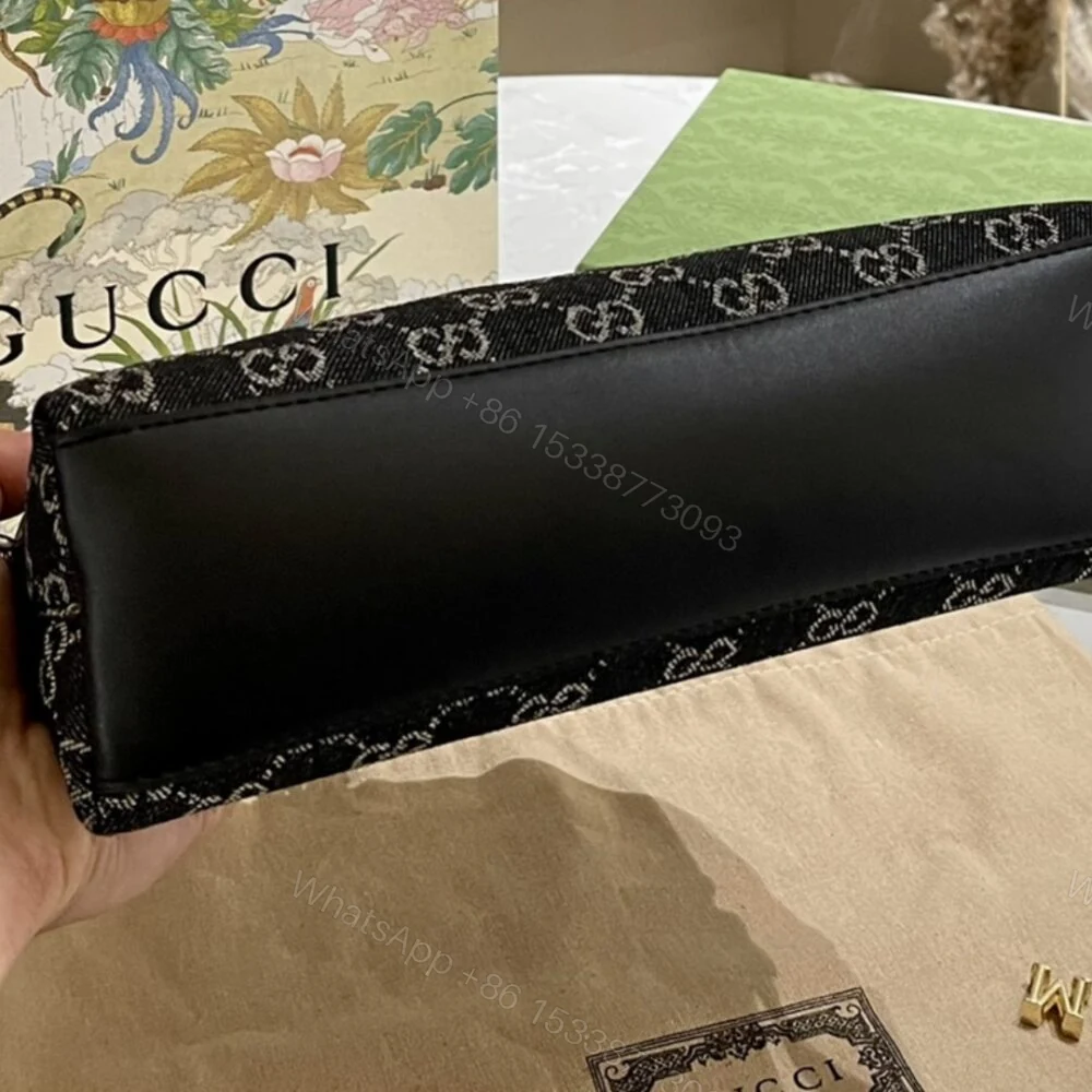 View 5 of Gucci Ophidia GG Small Shoulder Bag Black 23Cm 499621 FAC2F 8450
