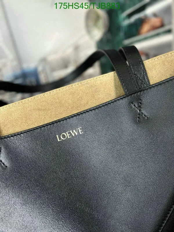 View 35 of Loewe Puzzle Fold Tote in Chocolate/Burgundy Shiny Calfskin DD9633
