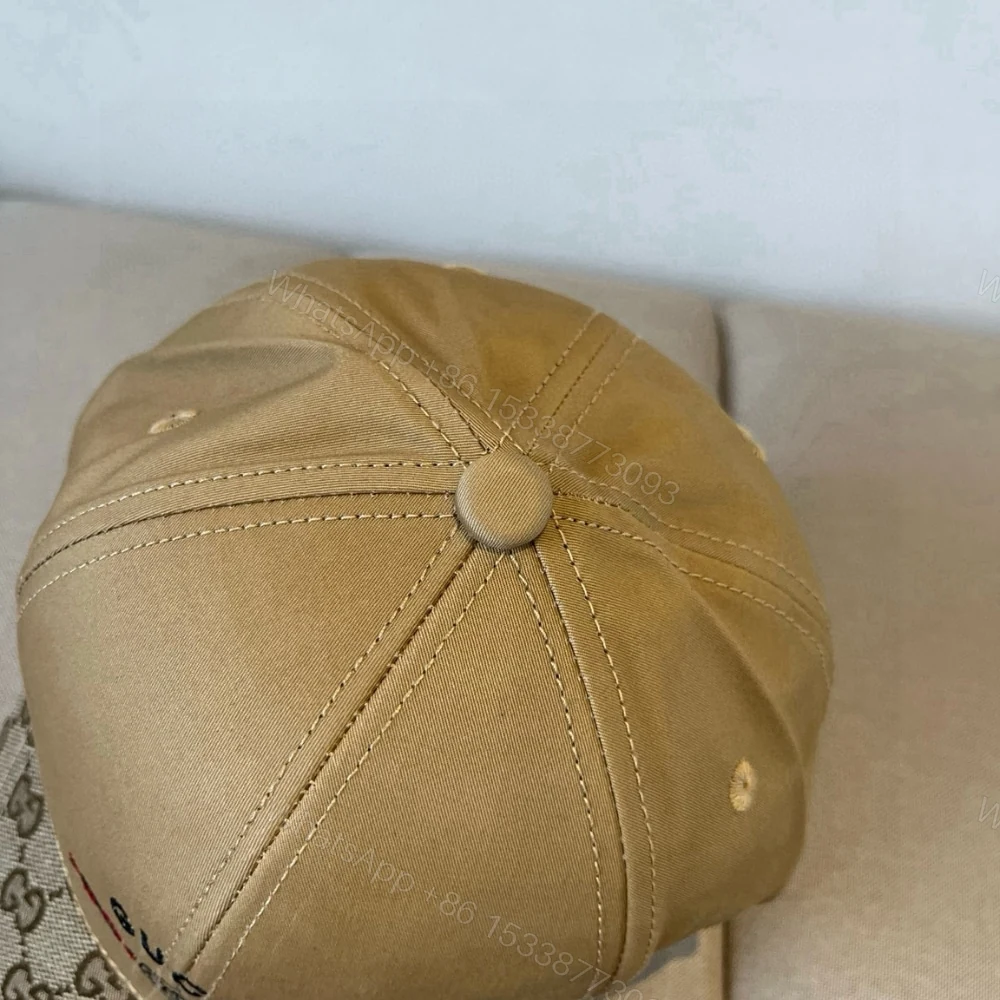 View 5 of Gucci Baseball Cap Web Stripe Brown