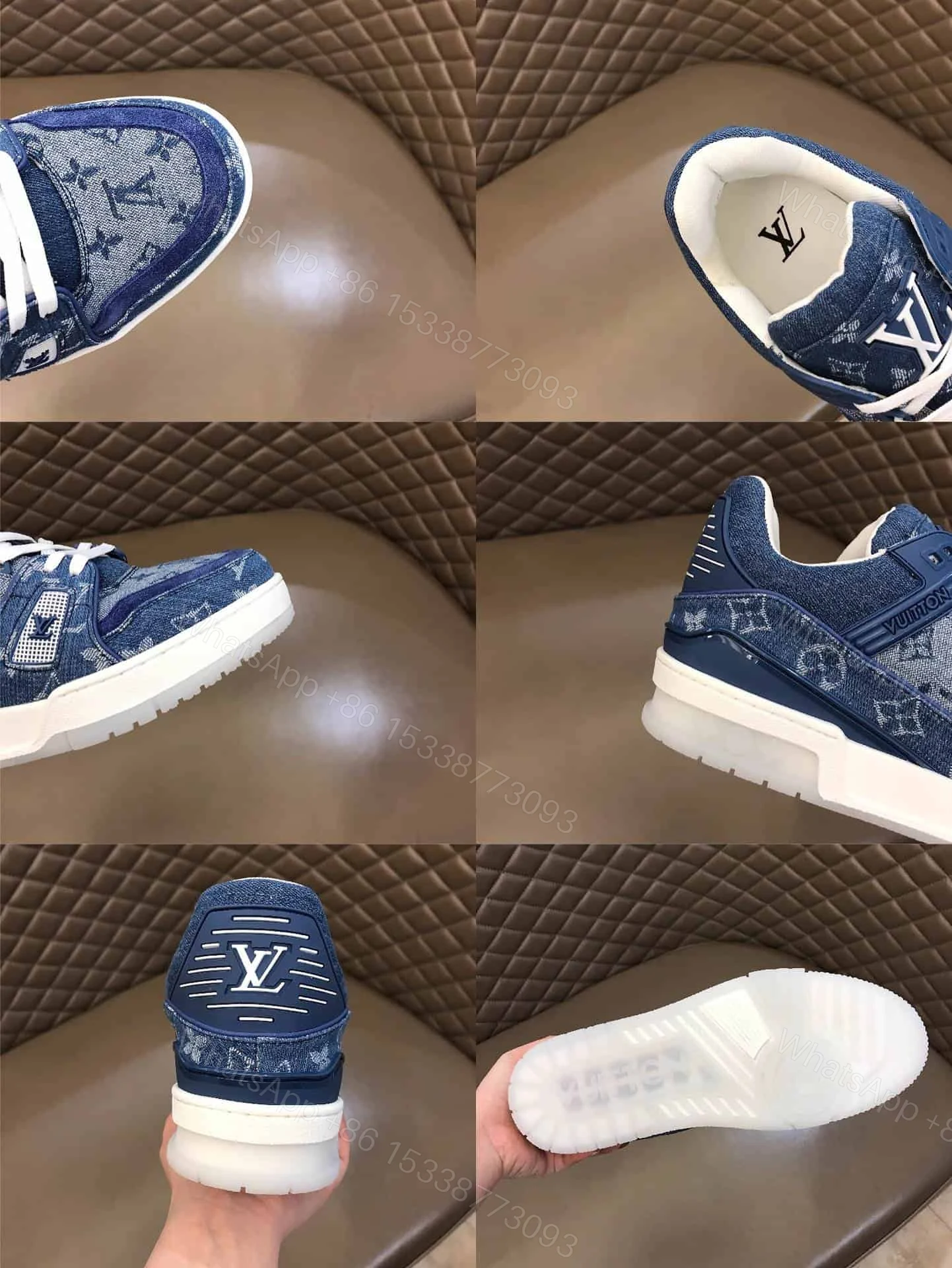 View 10 of VIRGIL ABLOH WRAPS LOUIS VUITTON 408 SNEAKER IN DENIM – LV122