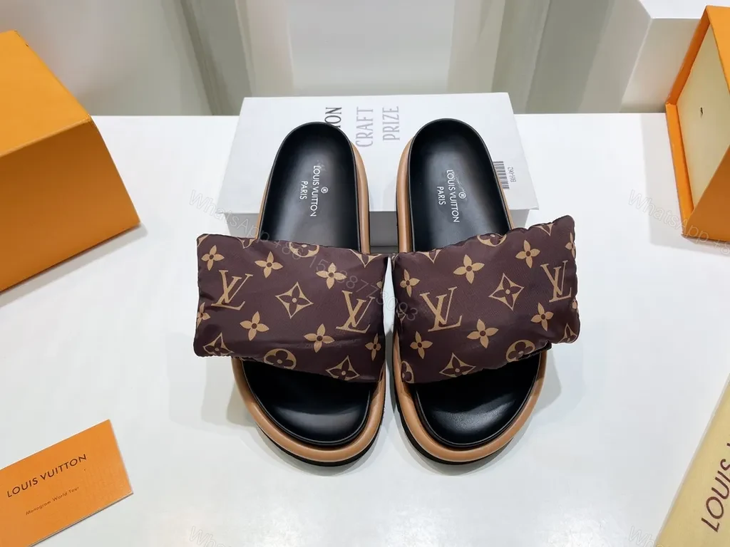 View 3 of Louis Vuitton Monogram Slides â€” All-Day Comfort, Luxury Craftsmanship