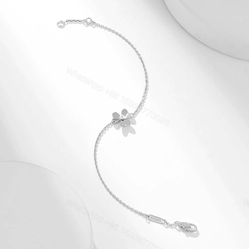 View 3 of 高仿首飾VanCleef&Arpels*RP0J500三葉草鑽石白金手鏈