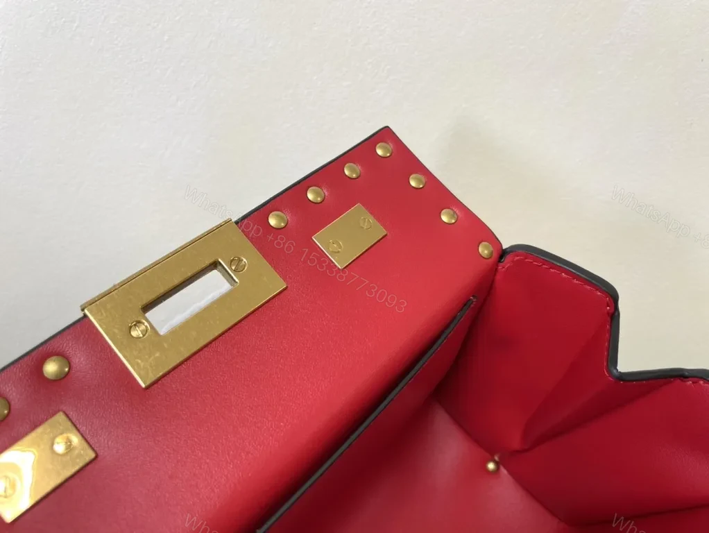 View 4 of Chic Pink Rockstud Mini Bag: Compact Luxury Handbag