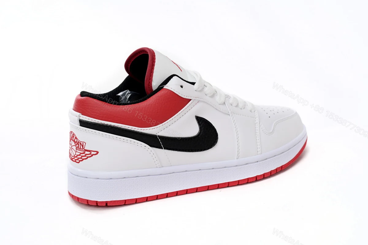 View 4 of Air Jordan aj1 Low White Red Chicago 553558-118