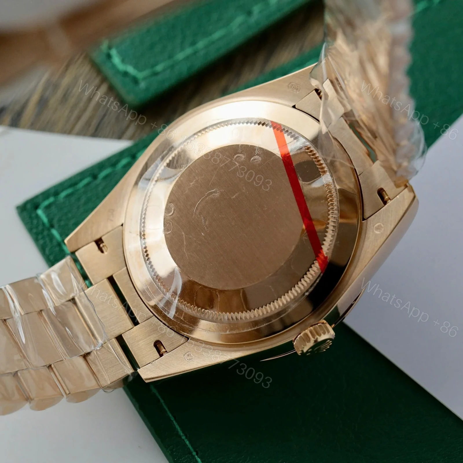 View 3 of Superclone Rolex Day-Date White Mother-of-Pearl Diamond Dial 128395tbr-0026 36 mm