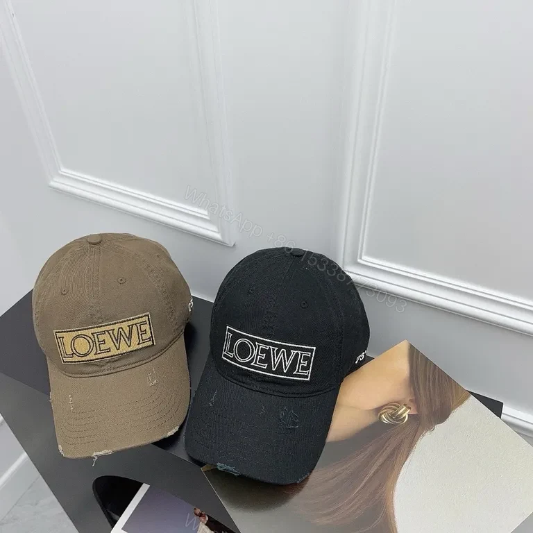 View 3 of Bold Logo Cap in Distressed Black Cotton â€“ Streetwear Essential