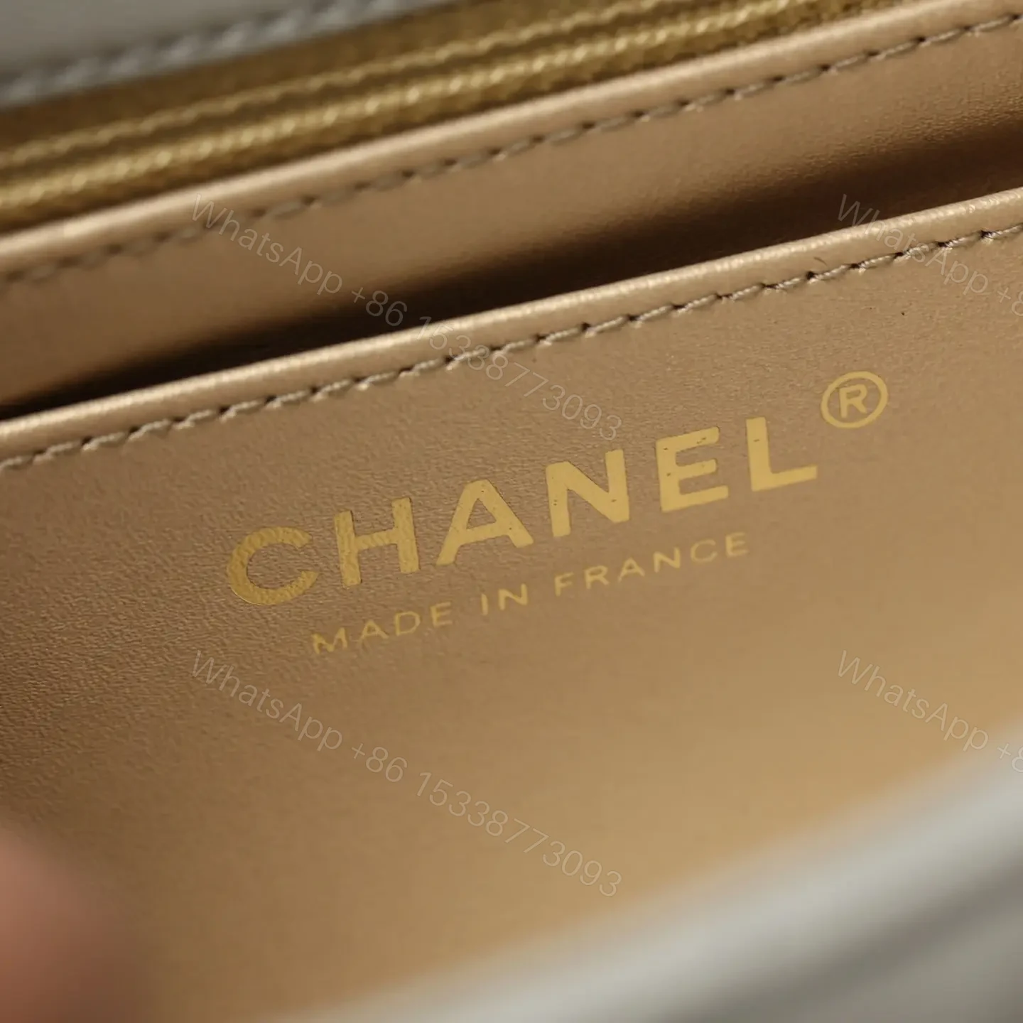 View 14 of 高仿Chanel*CF系列方胖子金球包褐綠色XS免檢版