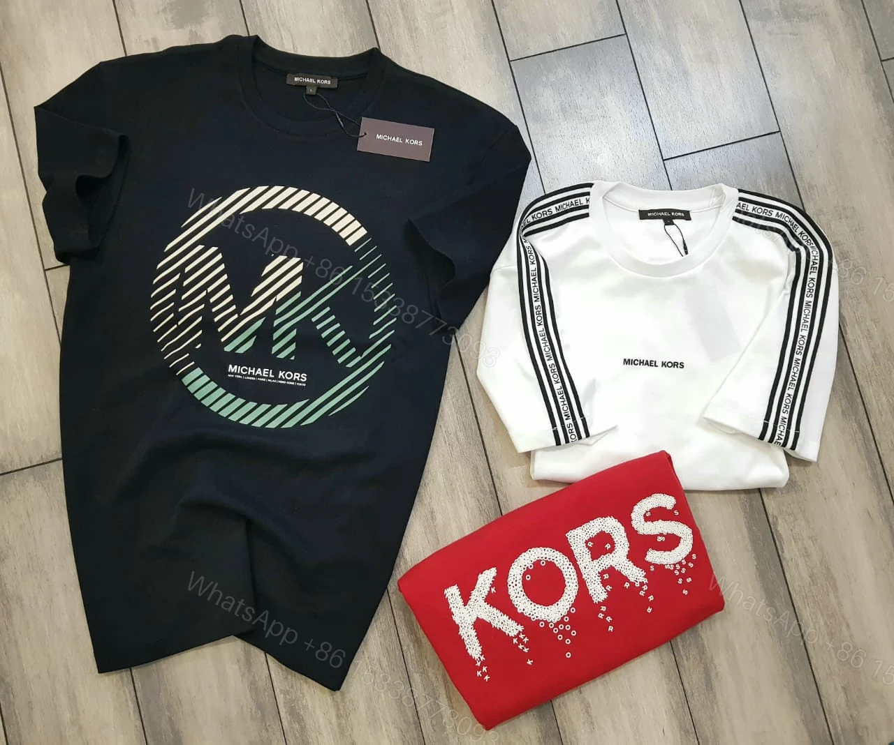 View 14 of FIRST COPY MICHAEL KORS IMPORTED ROUND NECK RUNNING SUMMER T-SHIRT