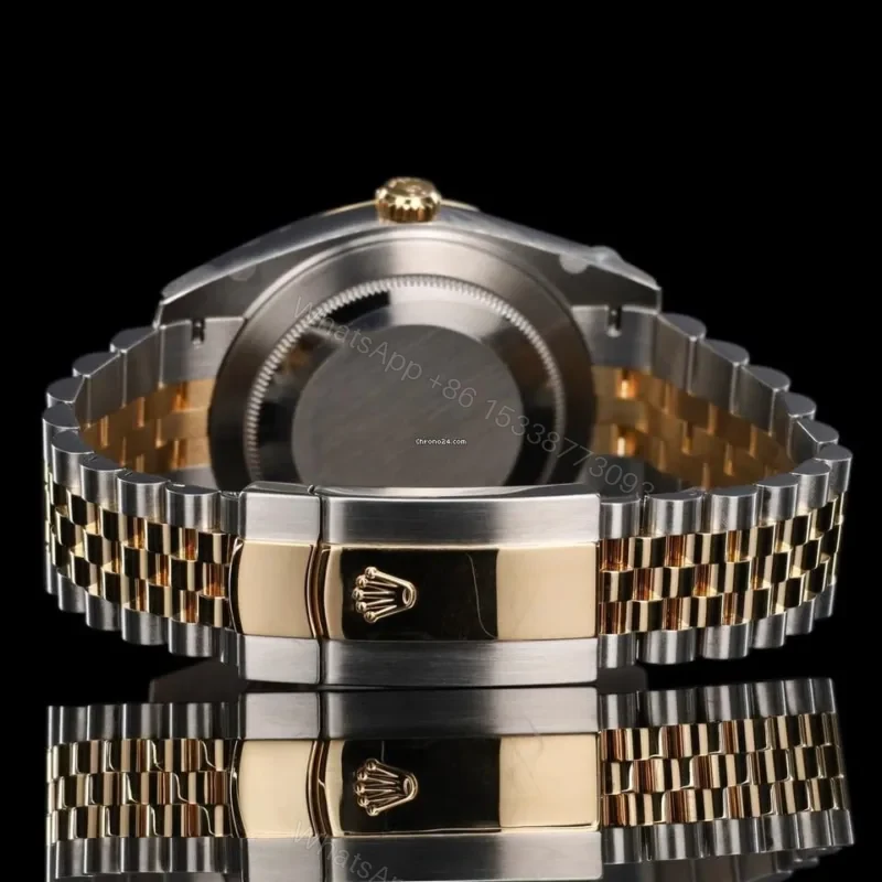 View 5 of Rolex Date Just 41mm Gold Dial Automatic Stainless Steel