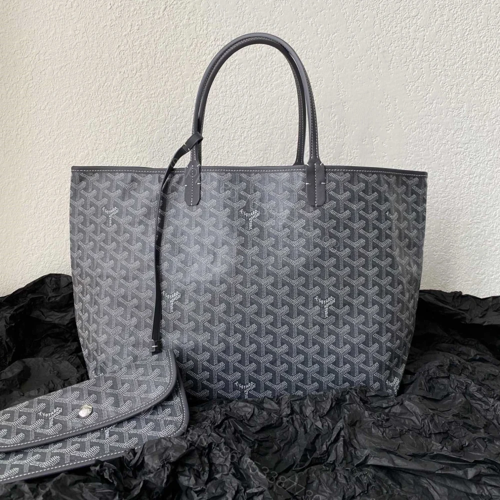 高仿Goyard*STLOUID滿印Tote購物袋灰色中號免檢版 — view 1