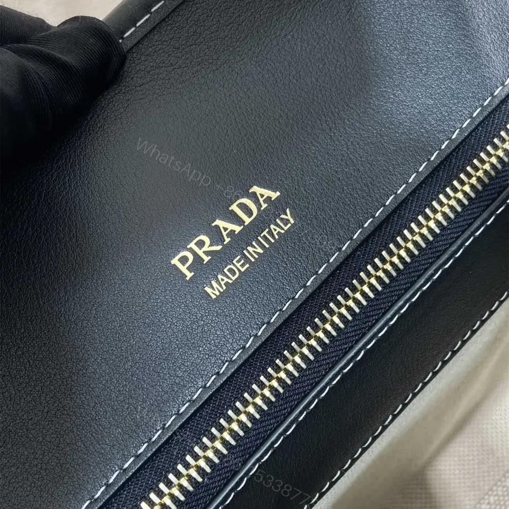 View 8 of 高仿Prada*Oversize系列1BG572織物手提包黑色中號免檢版