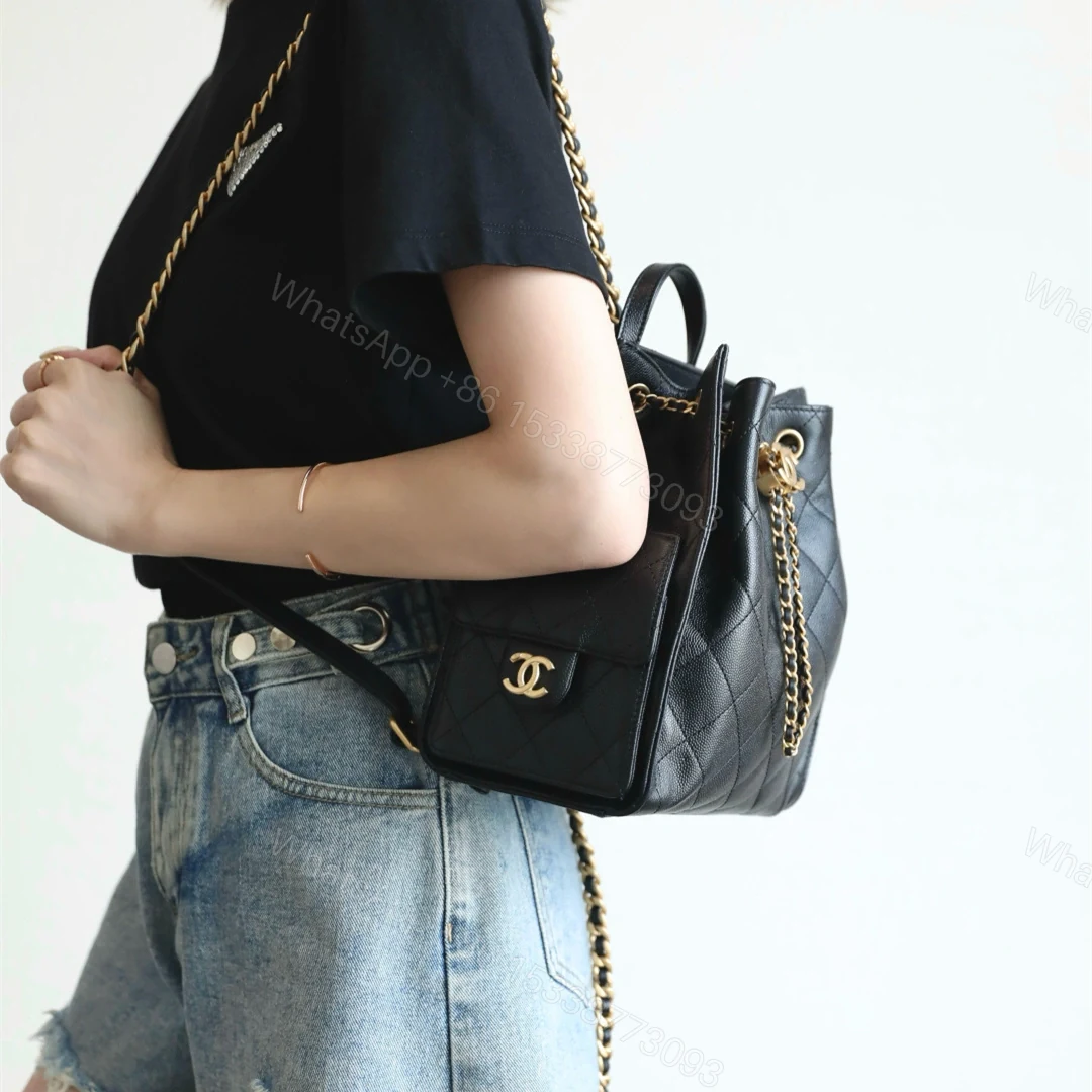 View 18 of 高仿Chanel*25B/25Bag系列AS5600雙肩包黑色中號免檢版