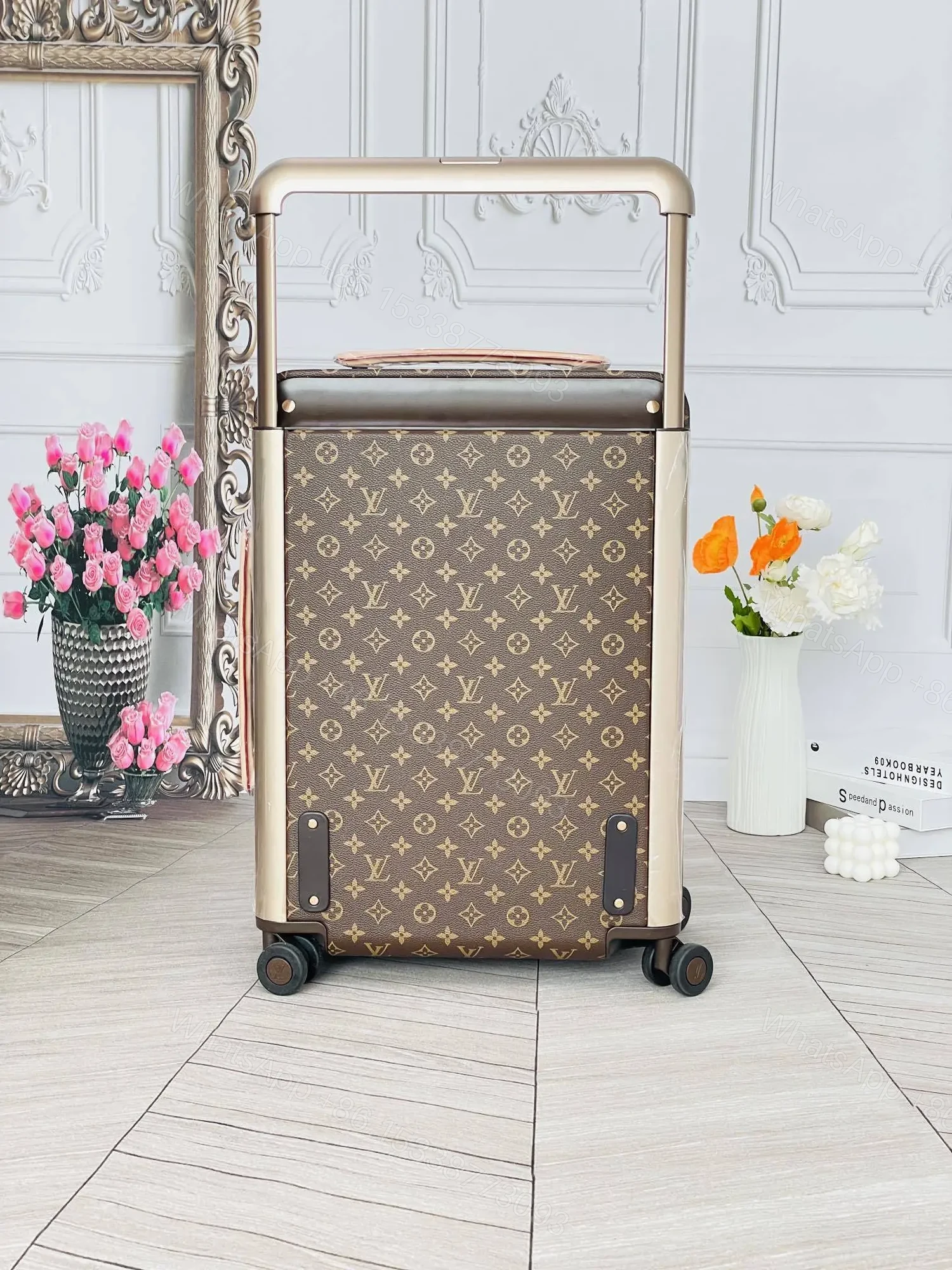 View 5 of Louis Vuitton Horizon 55 rolling suitcase in Monogram Canvas