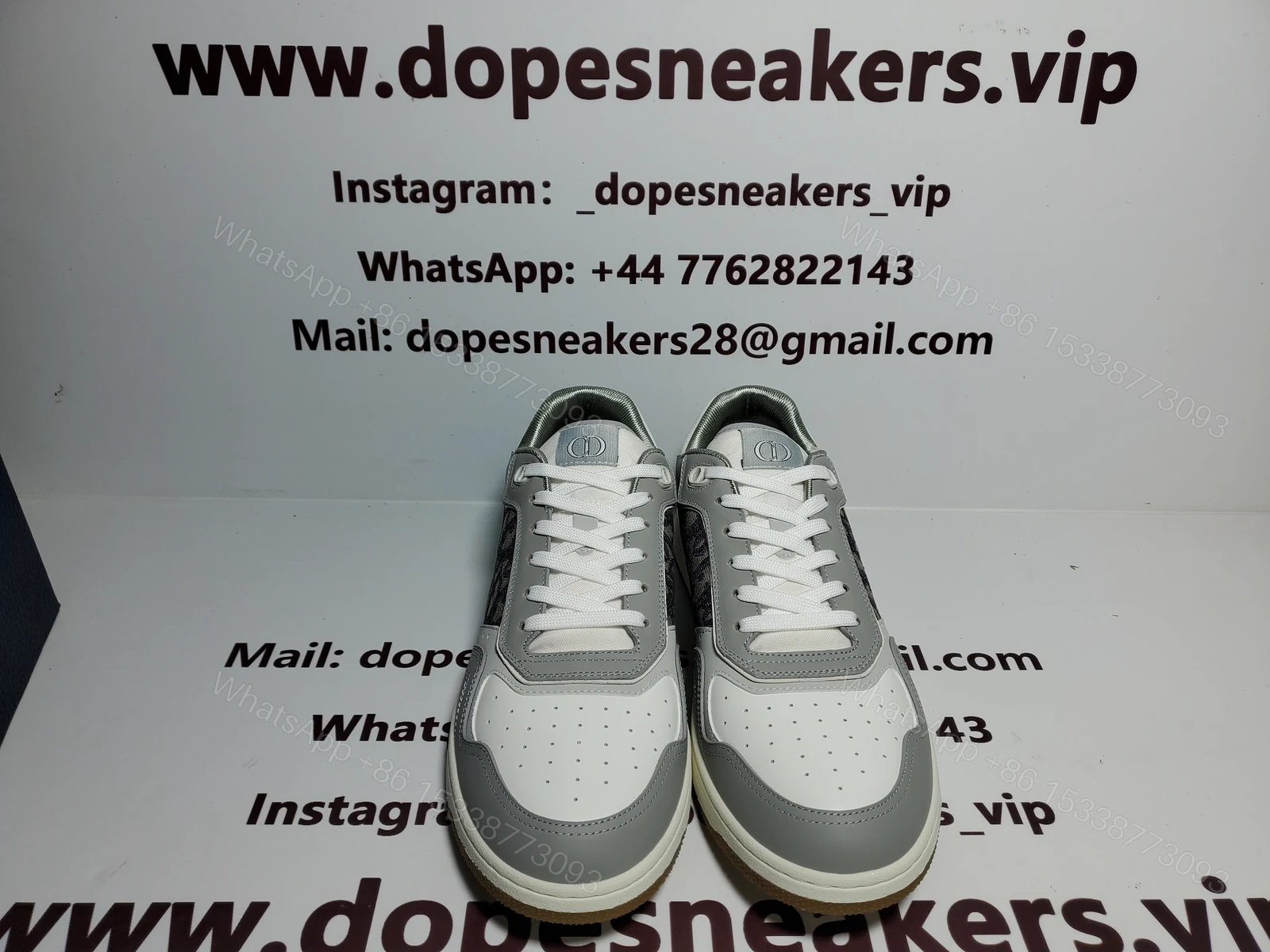 Dior B27 Low Gray White 3SN272ZIR_H165 — view 2