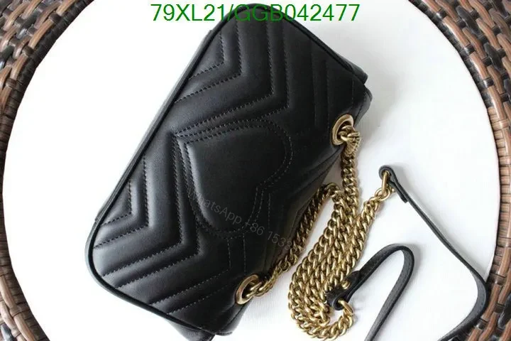 View 6 of Mini Gucci GG Marmont Bag in Red Matelassé Leather 768543