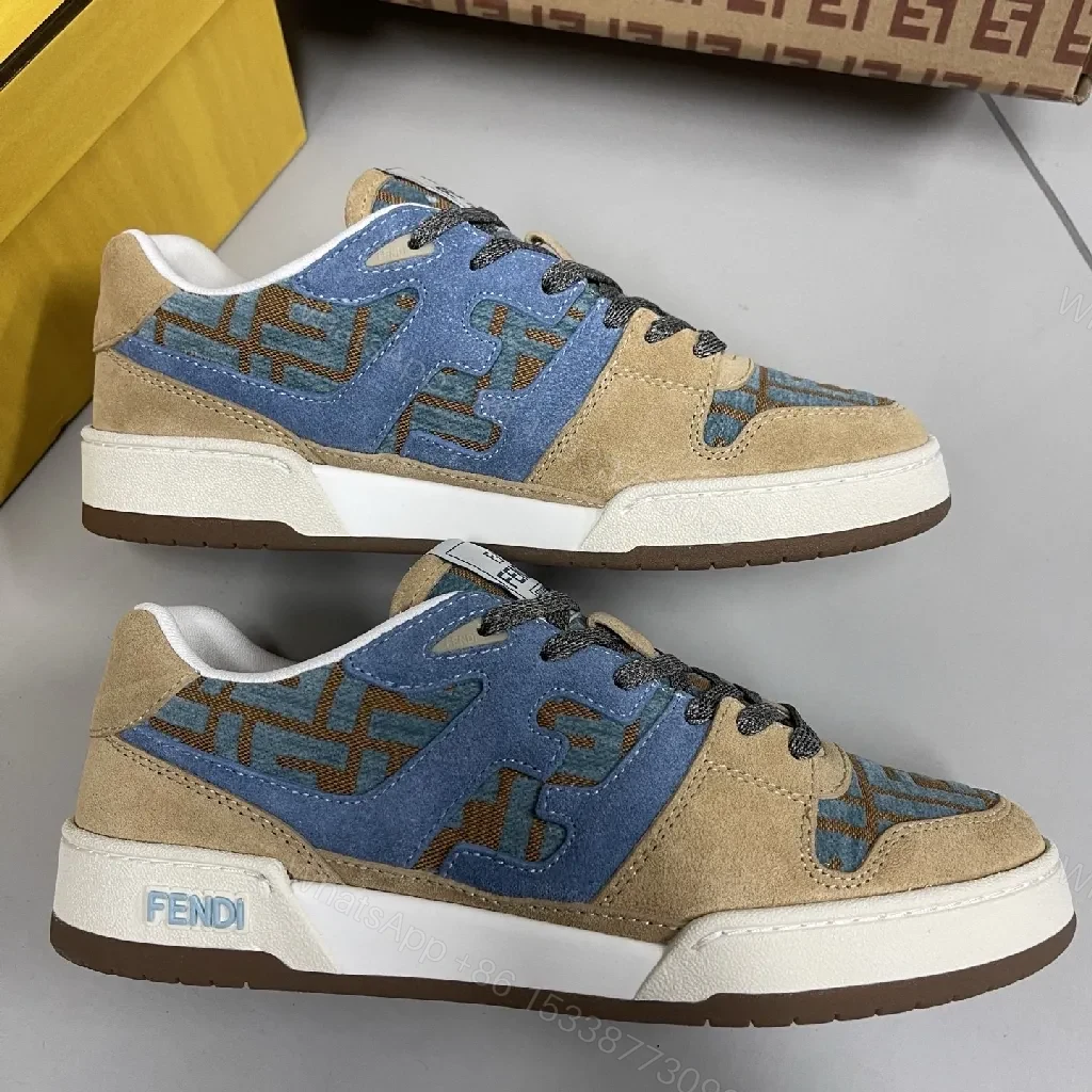 View 3 of Textured Suede & Mesh Sneaker: Modern Luxury Comfort