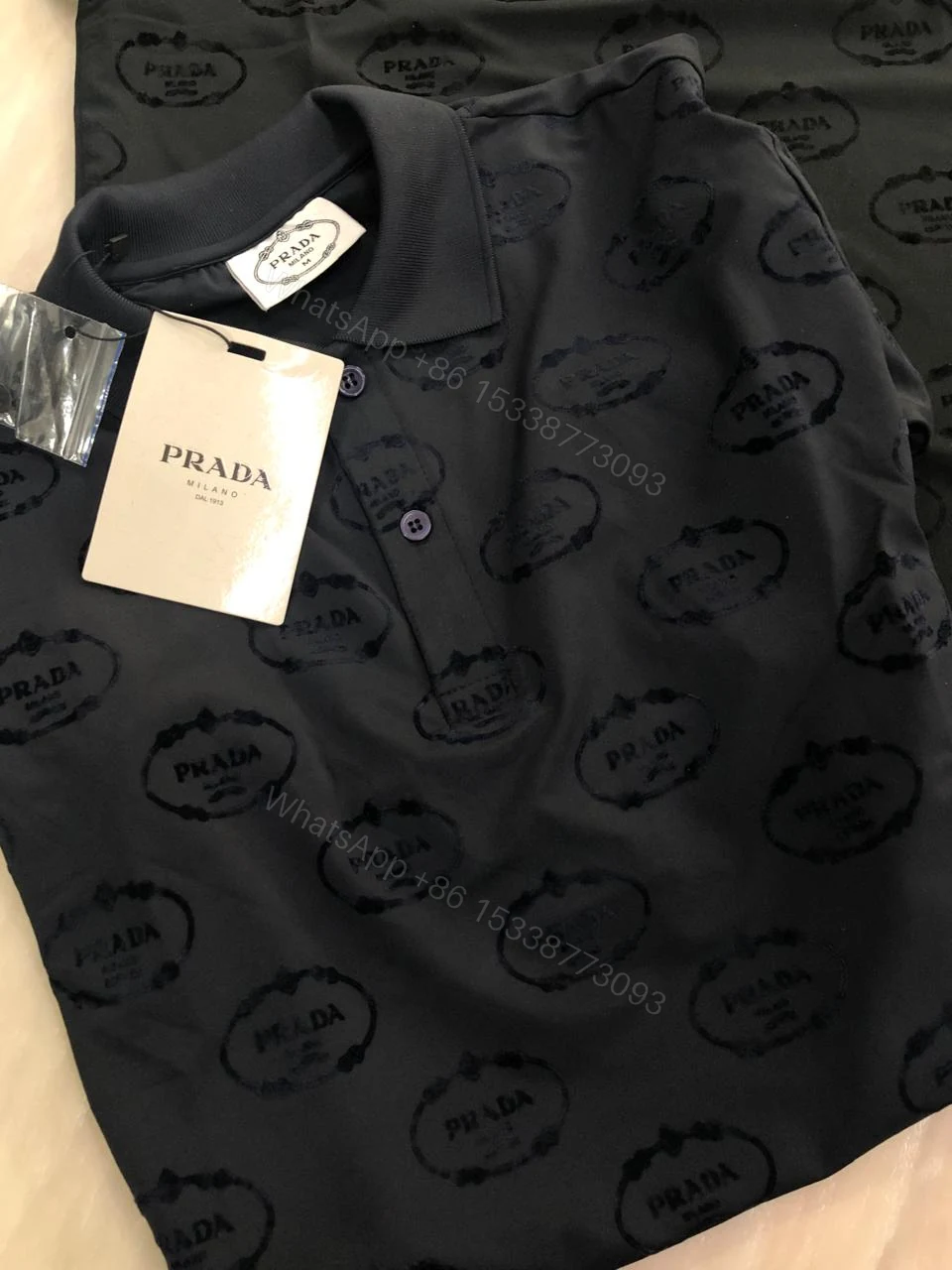 View 8 of First Copy PRADA Premium Imported Fabric Polos