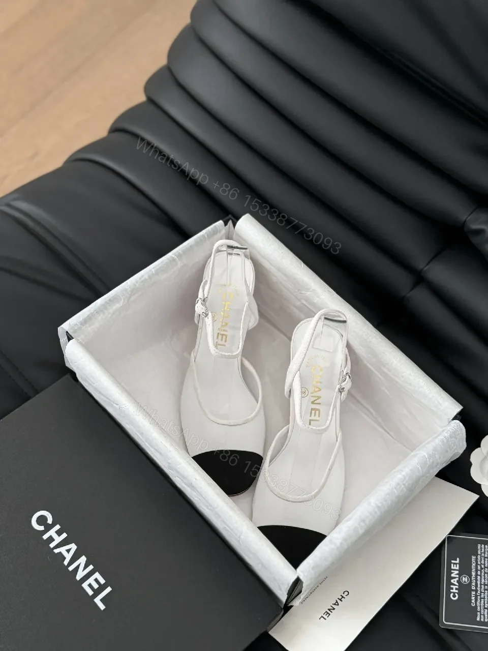 View 8 of Satin Slingbacks: Transparent Strap, Cushioned Comfort, Elegant Everyday Footwear