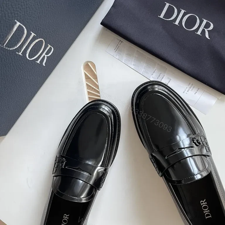 View 4 of Mirror-Gloss Patent Loafer: Dior-Comfort, Sleek Shine Loafer