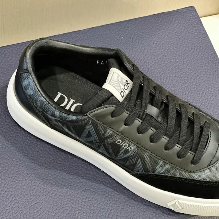 View 6 of Monogram-Patterned Luxury Sneaker: Dior-Inspired, All-Day Comfort
