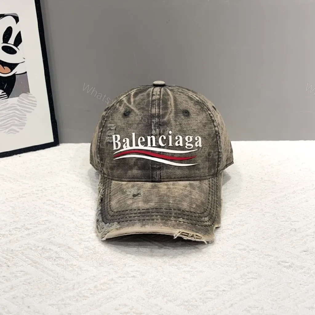 View 7 of Distressed Cotton Cap – Distinctive Streetwear Luxe Hat