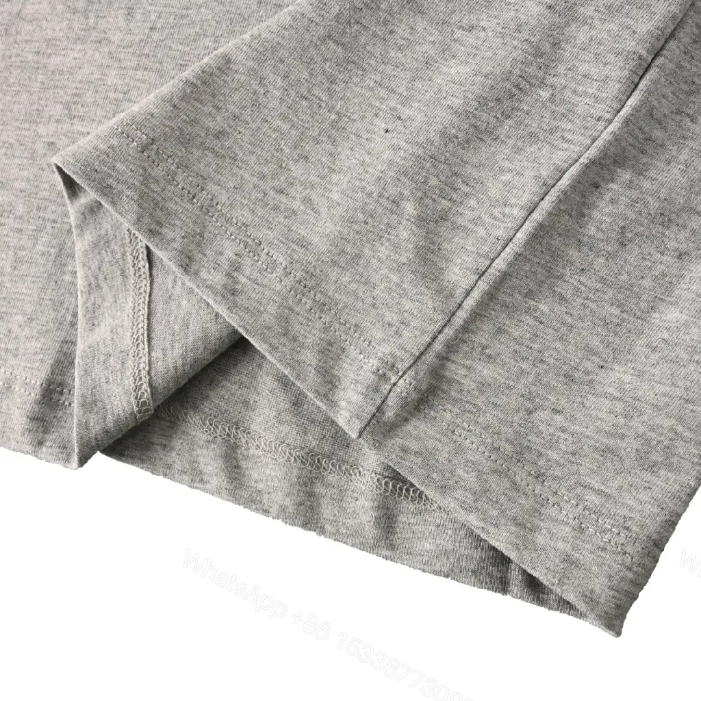 View 7 of Grey Cotton Jersey Casual Arched Text Graphic T-Shirt