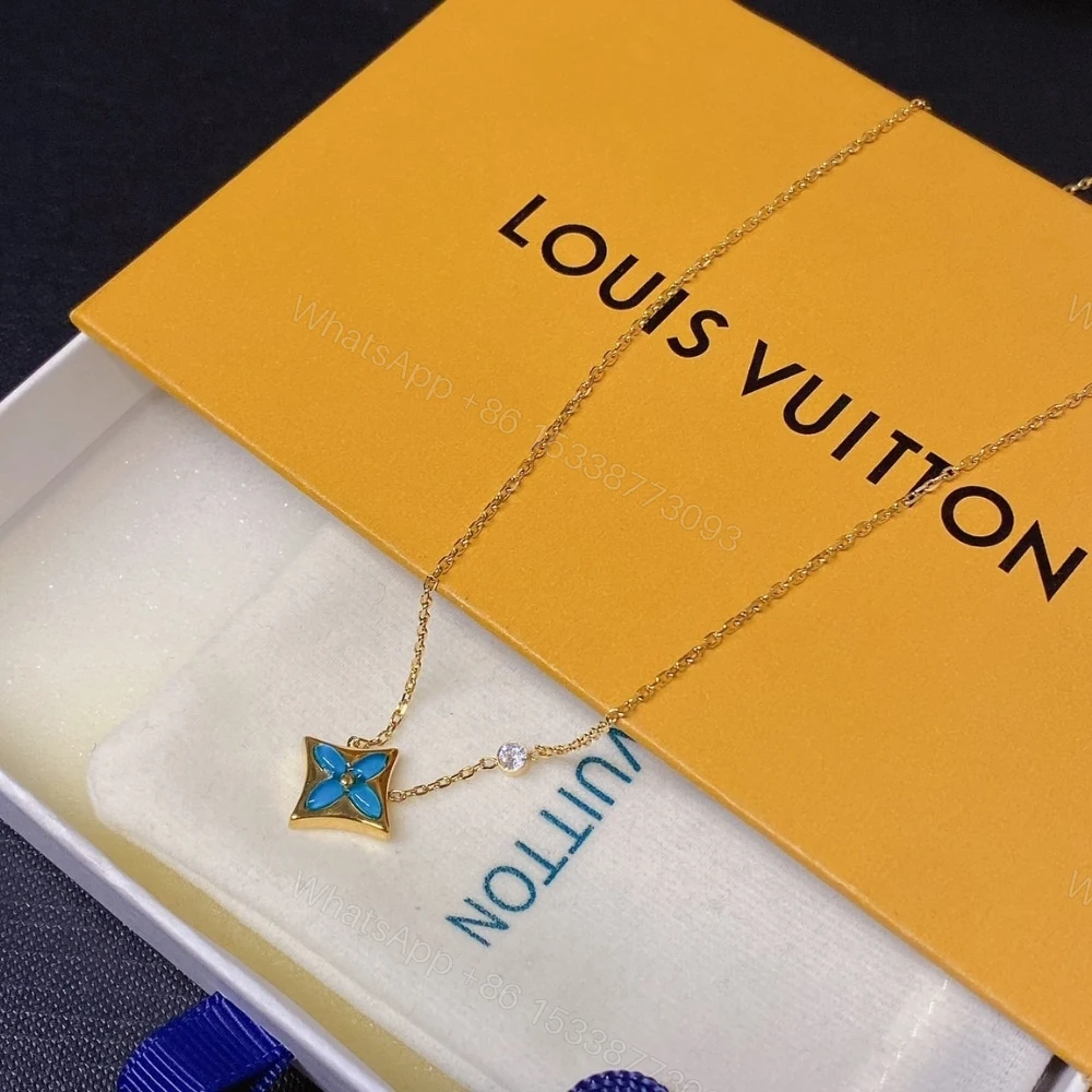 View 2 of LOUIS VUITTON COLOR BLOSSOM BB STAR PENDANT NECKLACE YELLOW GOLD Q03276