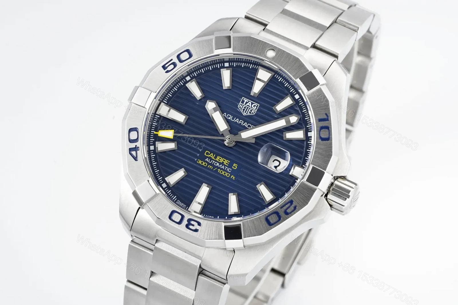 View 8 of XF Factory TAG Heuer Aquaracer Blue Dial Stainless Steel Men’s Watch