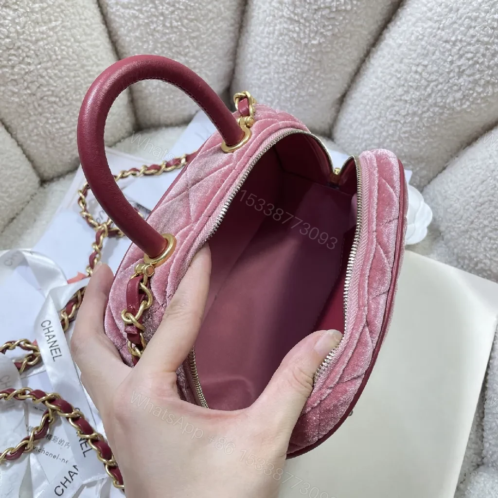 View 7 of Velvet Mini Bag: Gold Hardware, Chain, Chic Texture