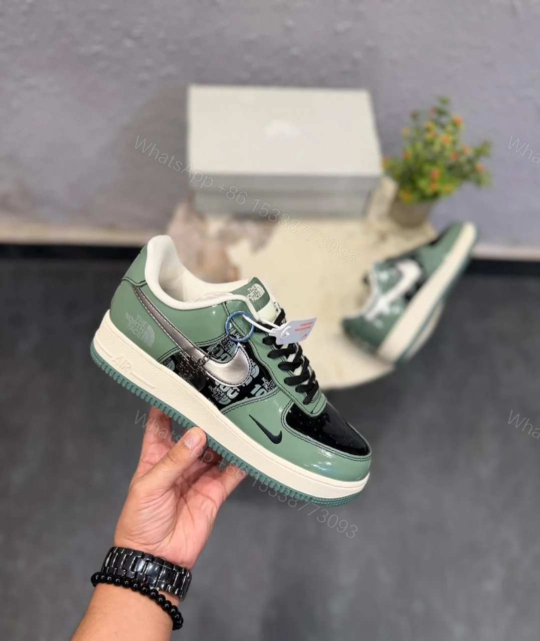 View 3 of Nike Air Force 1 Custom x The North Face First Copy Shoes — Men's | COD India