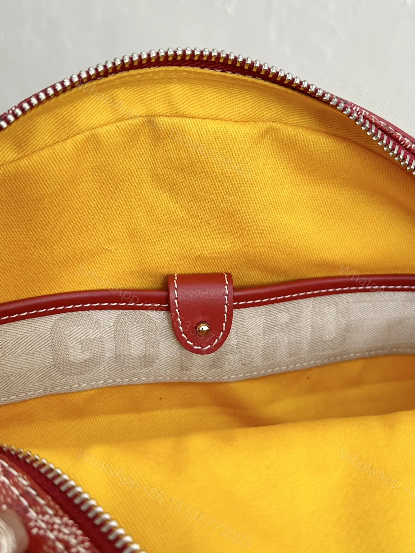View 8 of Goyard Saint Jeanne Bag Coated Canvas PM Red 9496843