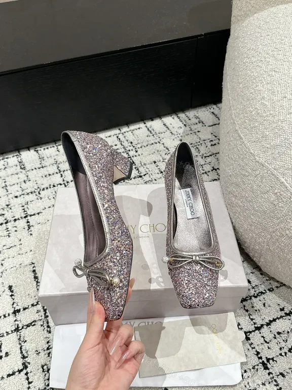 View 2 of Glitter Bow Ballet Flats â€” All-Day Comfort, Glam Style