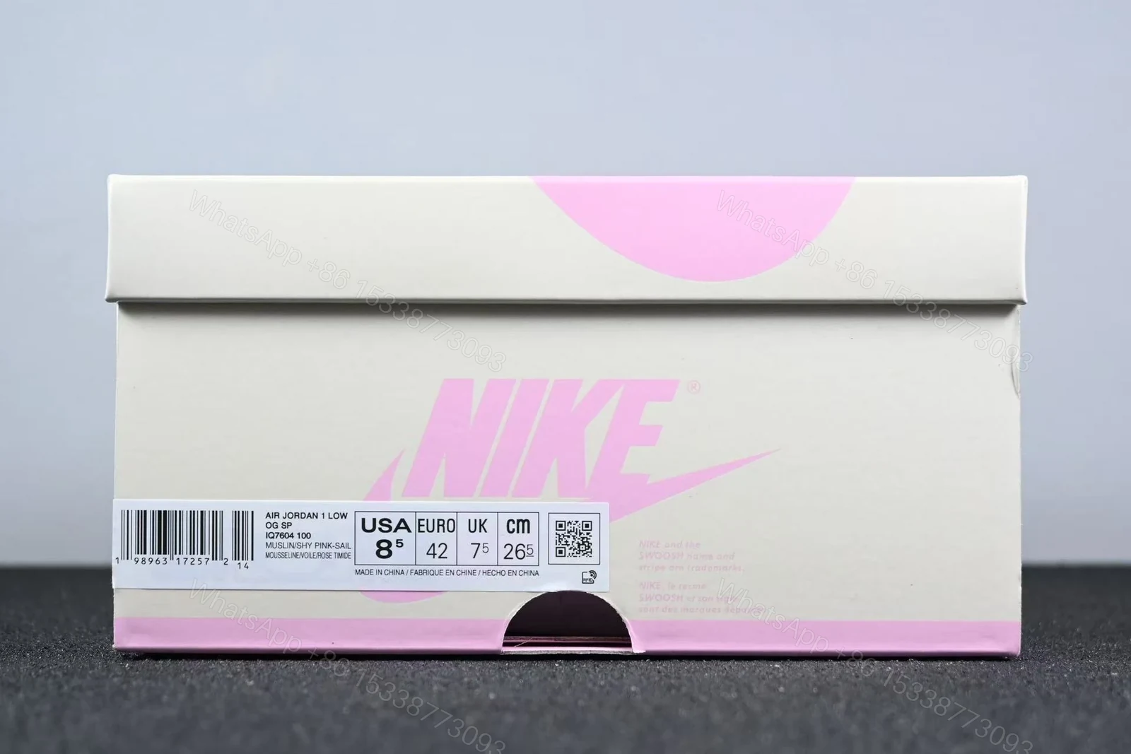View 10 of Jordan 1 Retro Low OG SP Travis Scott Shy Pink
