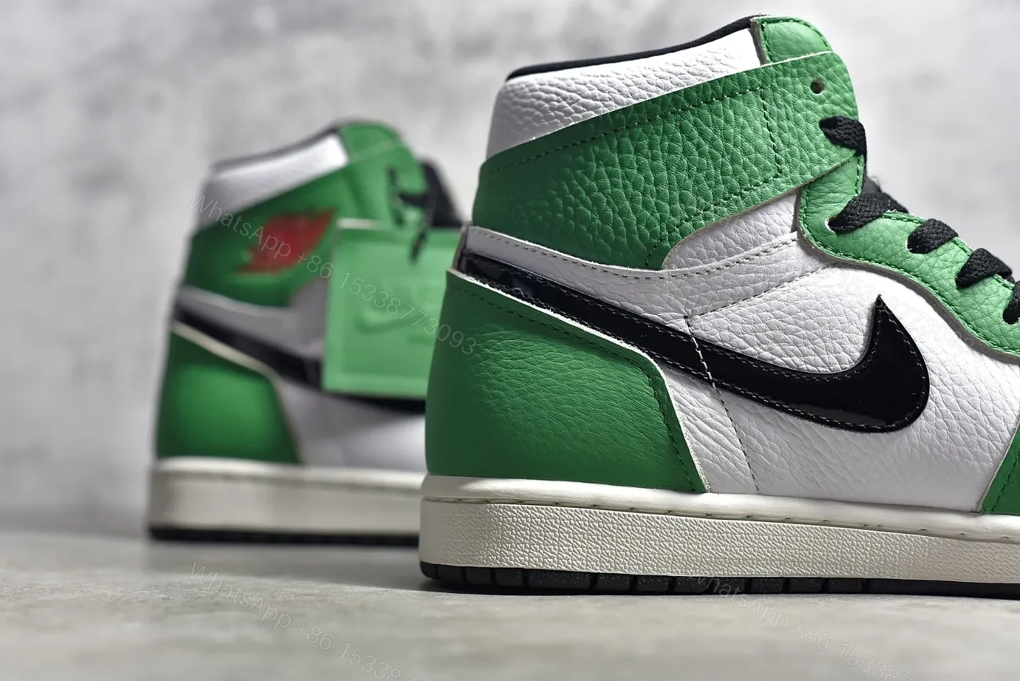 View 8 of Air Jordan 1 Retro High “Lucky Green” Reps