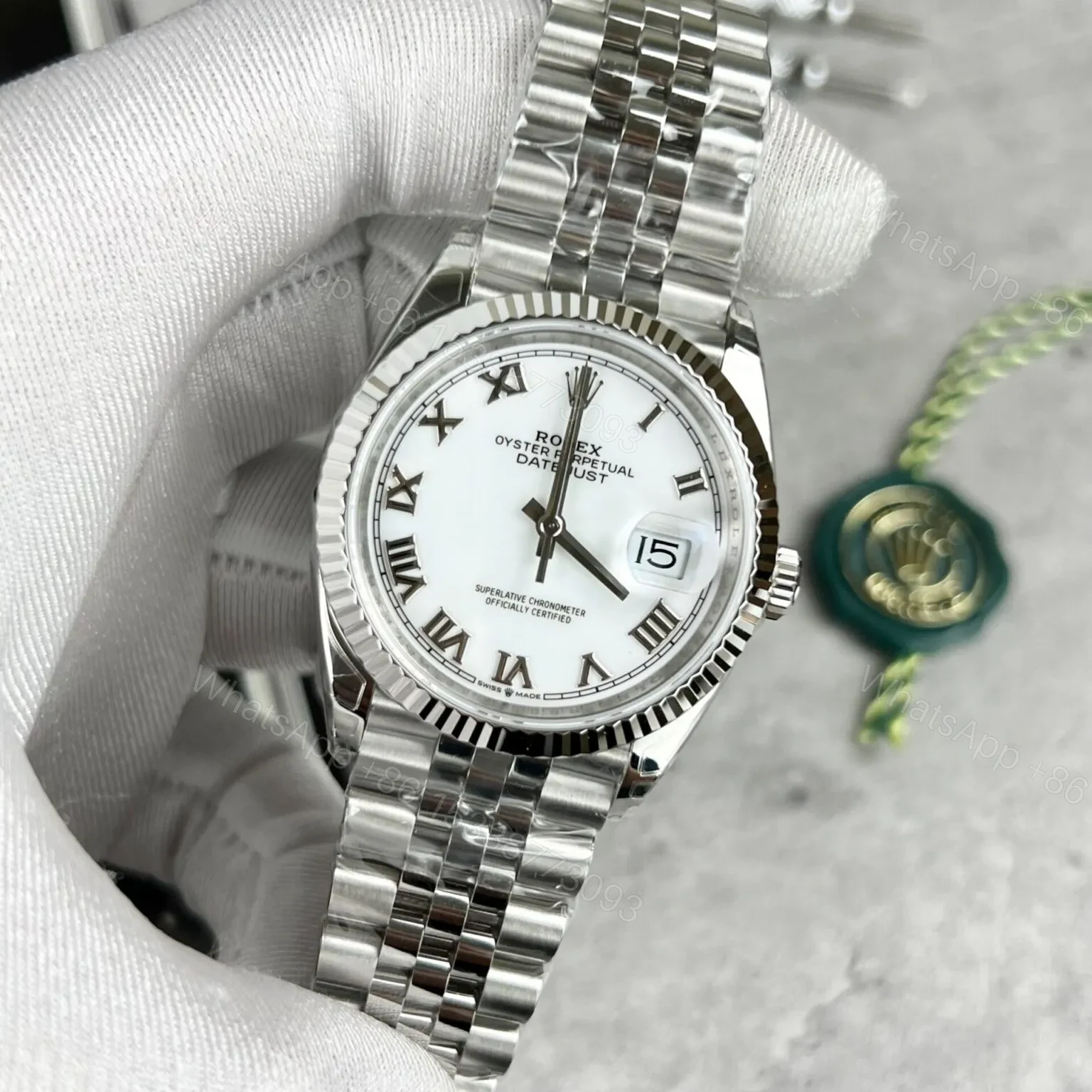 View 2 of Replica Rolex Datejust White Dial 16220-2 36 mm