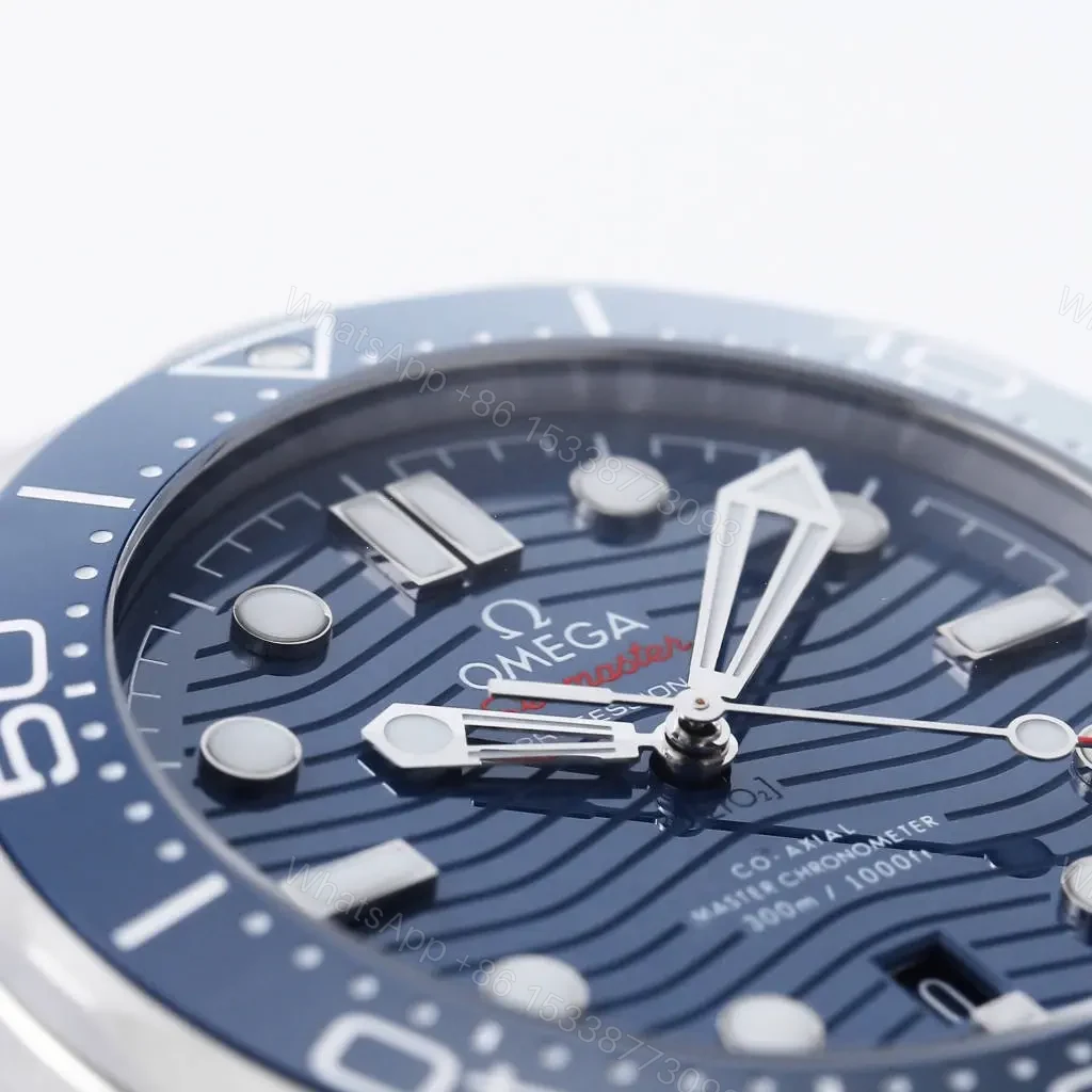 View 4 of Omega Seamaster 300M Blue Dial Stainless Steel Watch 42mm Custom 8800 Movement