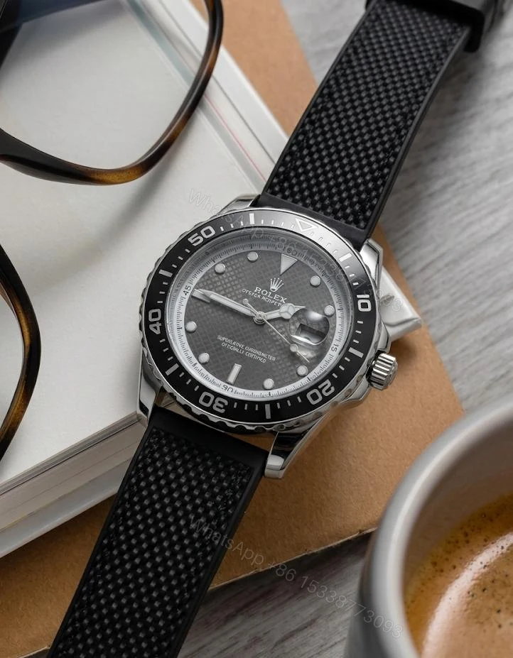 FIRST COPY ROLEX OYSTER PERPETUAL “SUPERLATICE-YACHT MASTER” WATCH — view 2